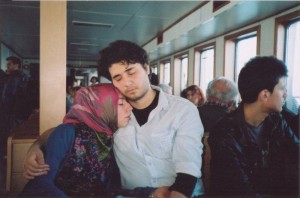 Couple on ferry 